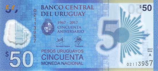 Uruguay 50 Pesos p100 2017